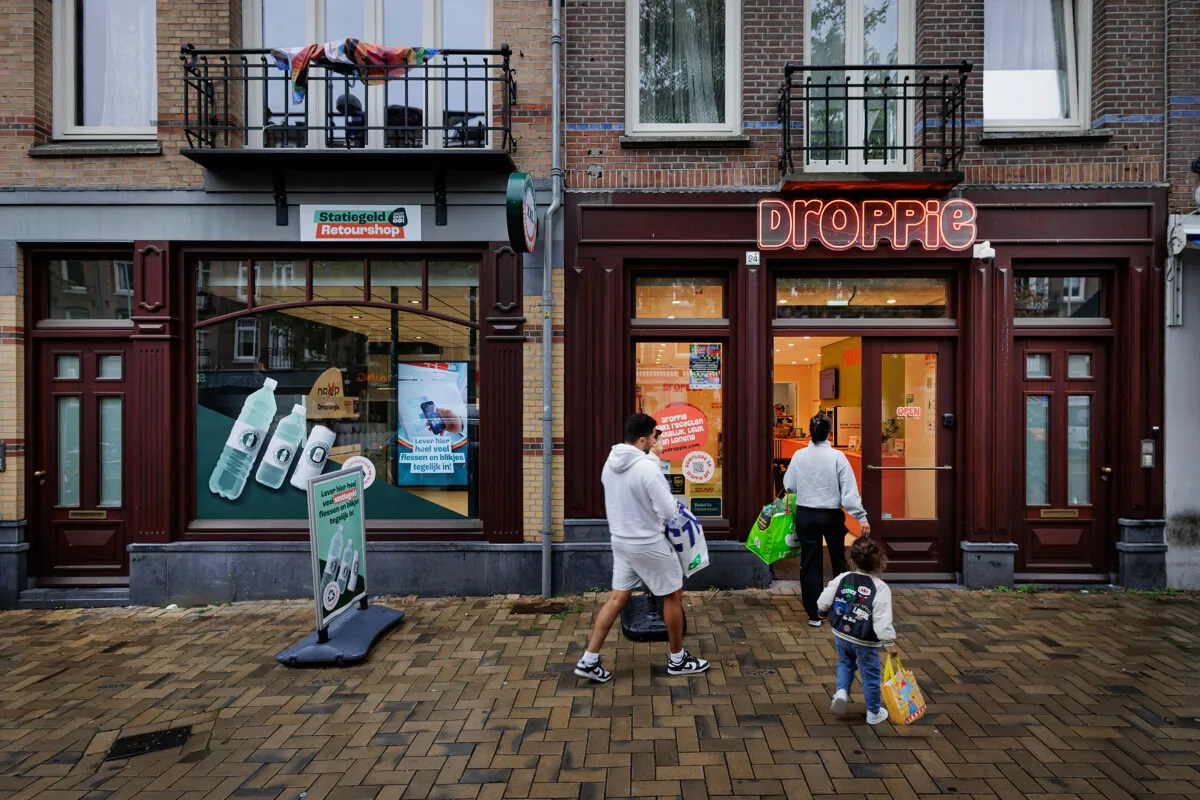 Droppie : une mini « milieu de recyclage » frais et joyeux au centre-ville